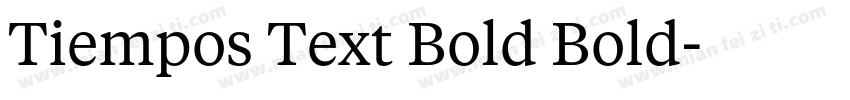 Tiempos Text Bold Bold字体转换